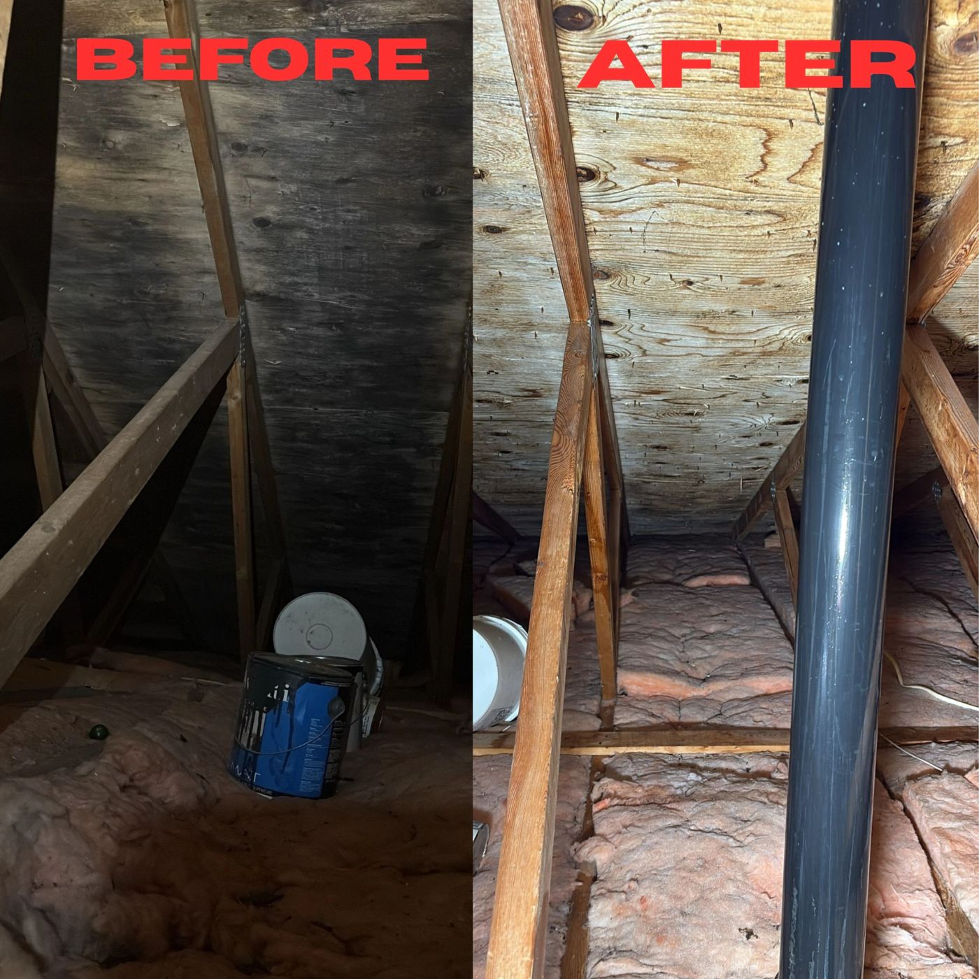 Attic remediation and insulation